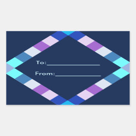 Adesivo Retangular Diamond Sticker