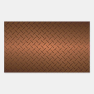 Adesivo Retangular Diamondplate Look Pattern Black to Copper Fade (Pa