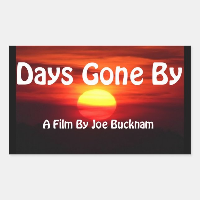 Adesivo Retangular Dias Sem Palavras (Frente)