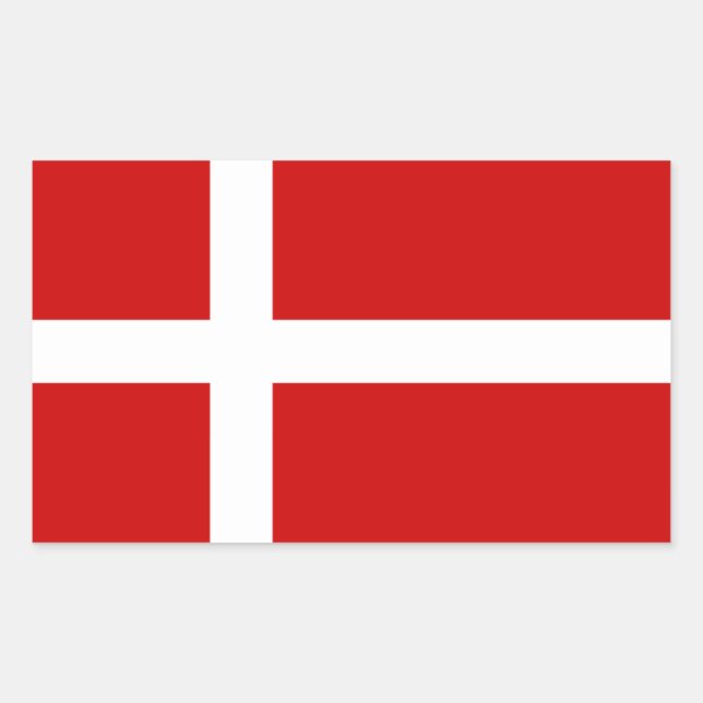 Adesivo Retangular Dinamarca (Frente)