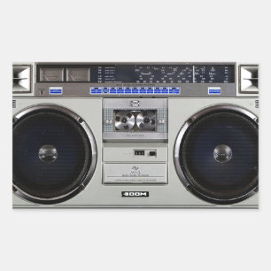 Adesivo Retangular Dinamitador Boombox do gueto