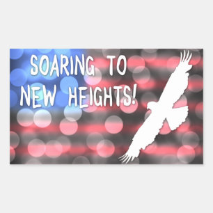 Adesivo Retangular disparando para novas alturas