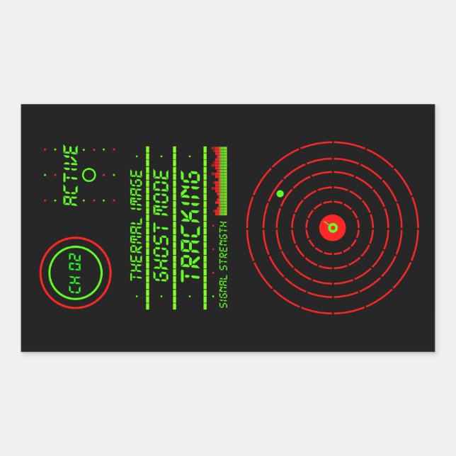 Adesivo Retangular Dispositivo de Rastreamento de LED de vigilância d (Frente)