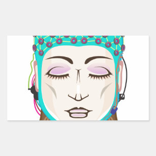 Adesivo Retangular Dispositivo EEG Leitura através da leitura Sinais