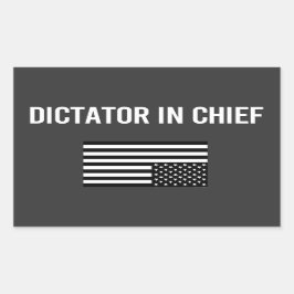 Adesivo Retangular Ditador Chefe