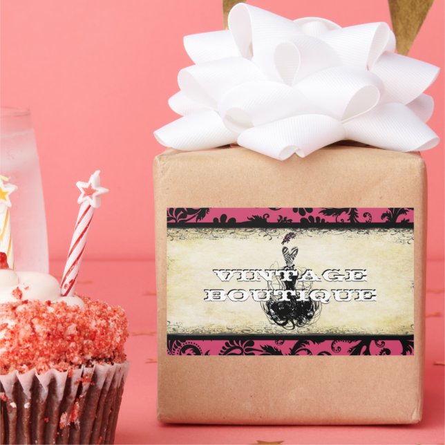 Adesivo Retangular Diva Fashion Sticker Orange Retro Pontos (Festa)