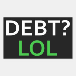 Adesivo Retangular Dívida LOL