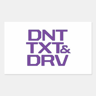 ADESIVO RETANGULAR DNT TXT & DRV