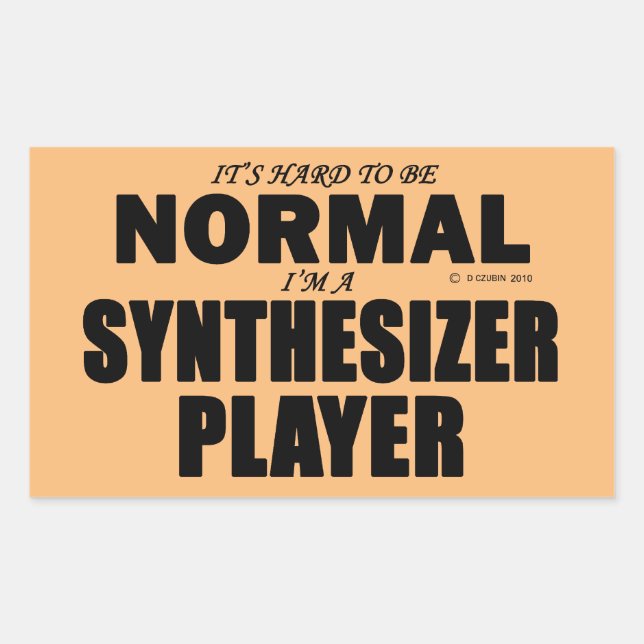 Adesivo Retangular do Synthesizer Normal (Frente)