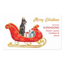 Doberman Pinscher Cachorro Natal Sleigh