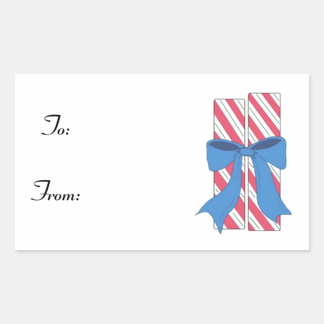 Adesivo Retangular Doces de Natal (Frente)