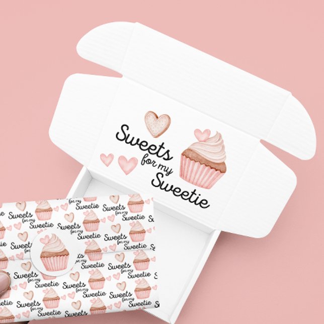 Adesivo Retangular Doces Para Os Meus Docinhos (Celebrate someone special with this, "Sweets for my sweetie" sticker! Matching collection available!)