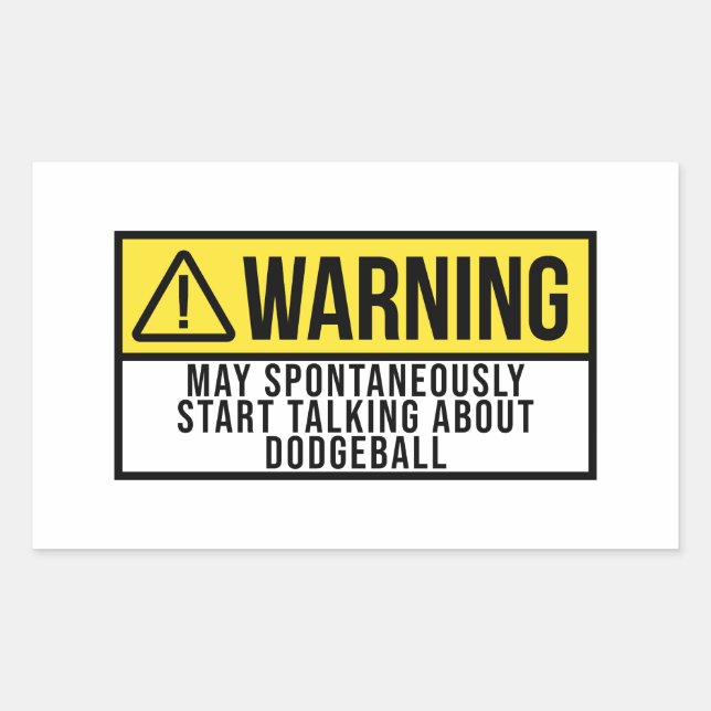 Adesivo Retangular Dodgeball Gift - Dodgeball Lover (Frente)