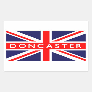 Adesivo Retangular Doncaster UK Flag