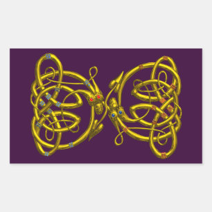 Adesivo Retangular DRAGONLOVE, púrpura