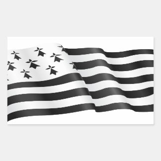 Adesivo Retangular Drapeau breton (bandeira bretão)