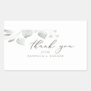 Adesivo Retangular Dreamy Foliage Obrigado