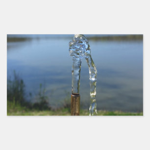 Adesivo Retangular drinking water