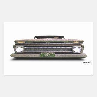 Adesivo Retangular Driver Zombie do Caminhão de Pickup de Rato Vintag