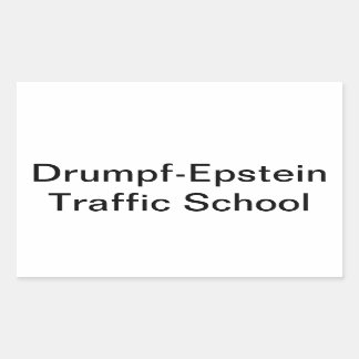 Adesivo Retangular Drumpf-Epstein Traffic Hankamer Artjunkhaus