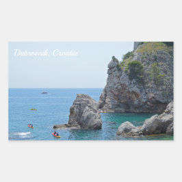Adesivo Retangular Dubrovnik Croácia Rocks Holiday