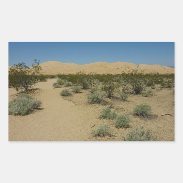 Adesivo Retangular Dunas de Kelso no Parque Nacional de Mojave (Frente)