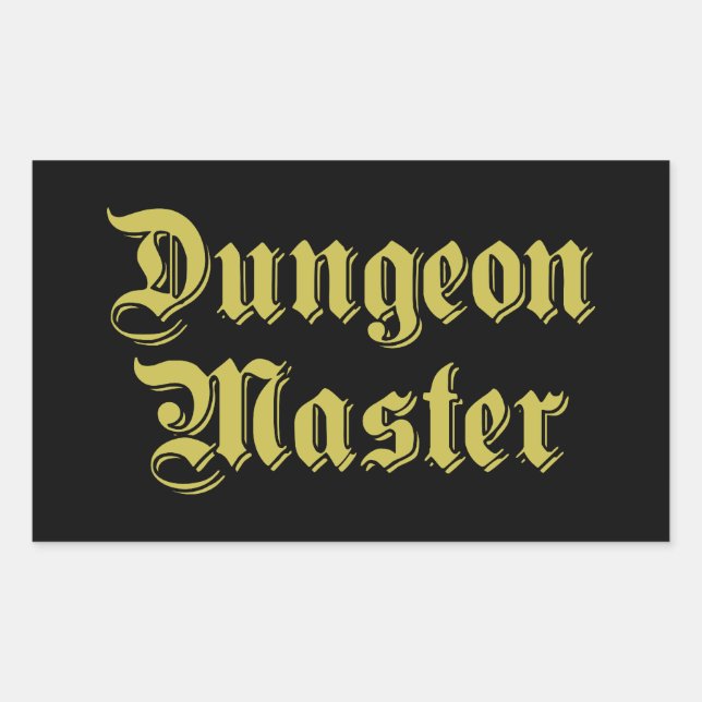 Adesivo Retangular Dungeon Master (Frente)