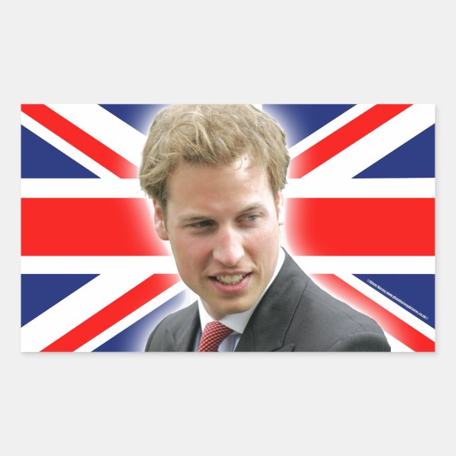 Adesivo Retangular Duque HRH de Cambridge - Incrível! (Frente)