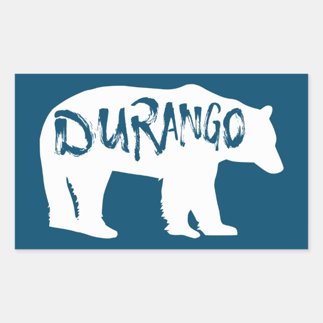 Adesivo Retangular Durango Bear (Frente)
