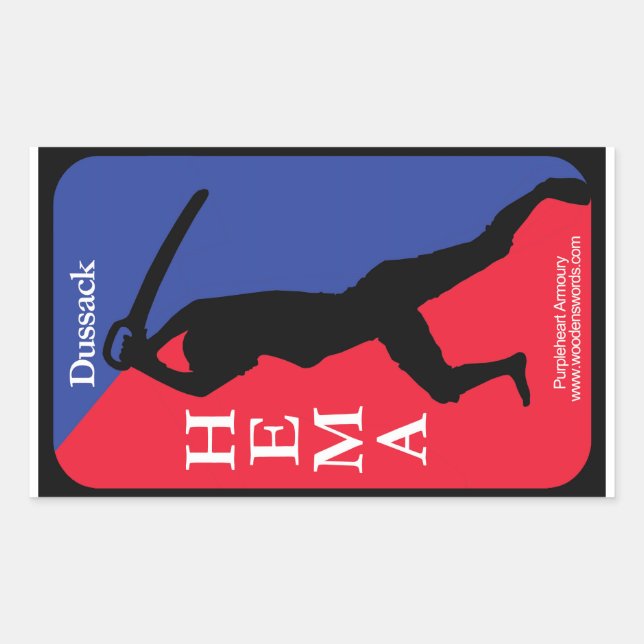 Adesivo Retangular Dussack HEMA decal (Frente)
