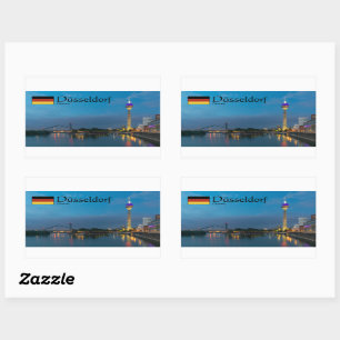Adesivo Retangular Dusseldorf Souvenir