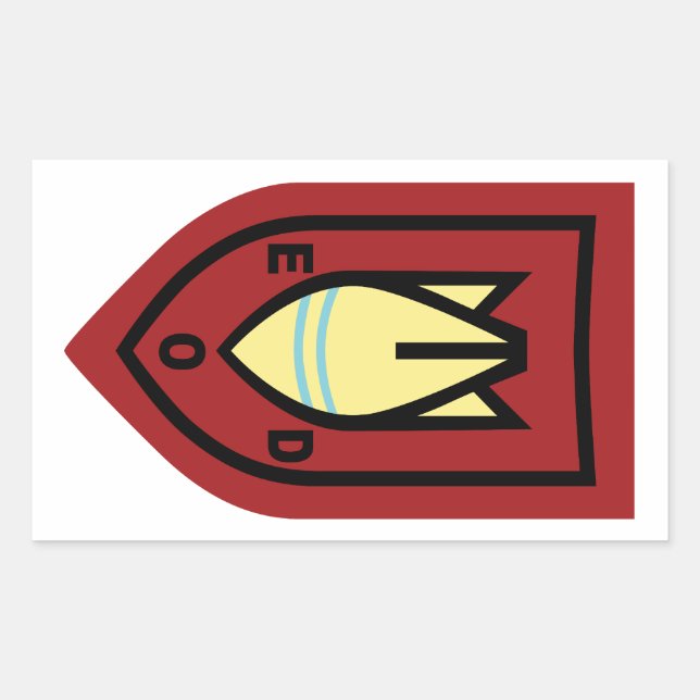 Adesivo Retangular Dutch EOD (Frente)