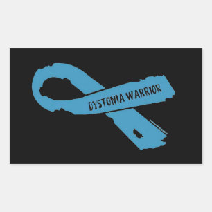 Adesivo Retangular DYSTONIA WARRIOR rasgou fita