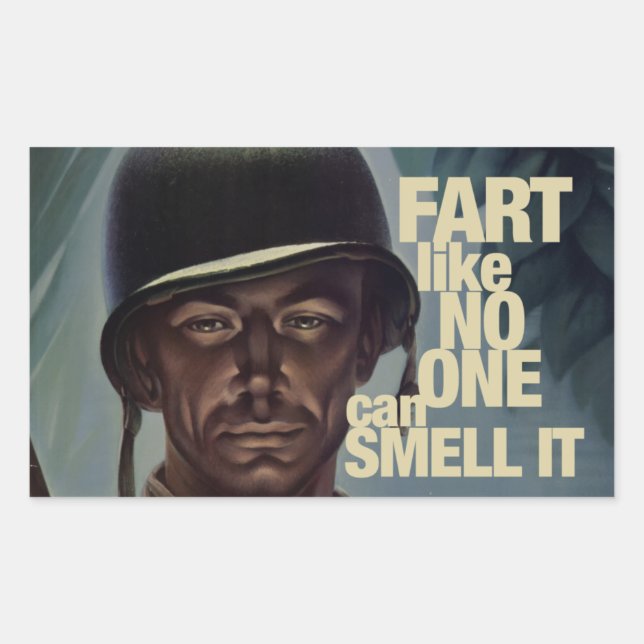 Adesivo Retangular É como se ninguém pudesse cheirá-lo (Frente)