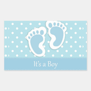 Adesivo Retangular É Um Menino