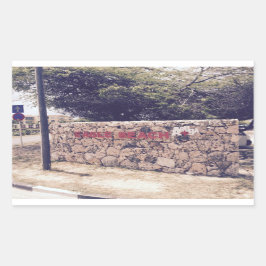 Adesivo Retangular Eagle Beach - Retângulo Stickers, Glossy