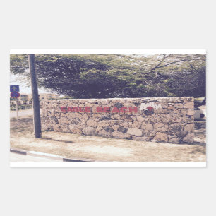 Adesivo Retangular Eagle Beach - Retângulo Stickers, Glossy