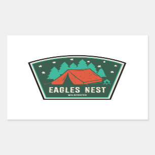 Adesivo Retangular Eagles Nest Wilderness Colorado Camping