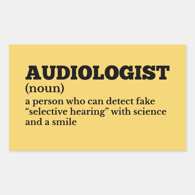 Adesivo Retangular Ear Doctor Funny Definition Stick (Frente)