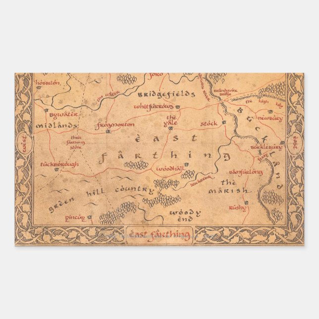 Adesivo Retangular East Farthing (Frente)