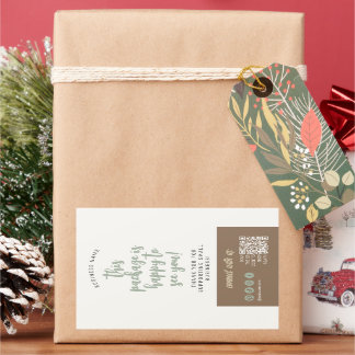 Adesivo Retangular Eco Artesanal Mínimo Natural Verde Sálvia Marrom