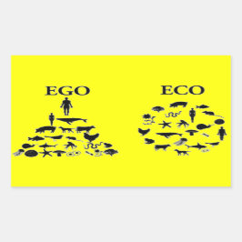 Adesivo Retangular Eco vs Ego