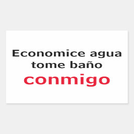 Adesivo Retangular Economice agua