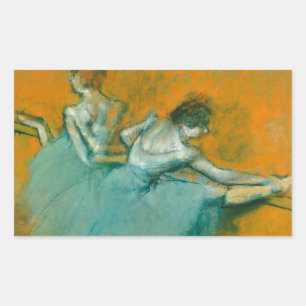 Adesivo Retangular Edgar Degas Dançarinas na Barra Impressão: Arte de