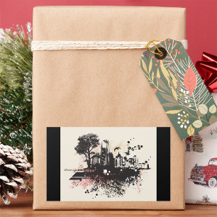 Adesivo Retangular Edifícios da cidade