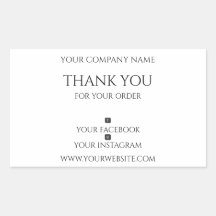 Editável, Moderno, Obrigado Por Sua Ordem