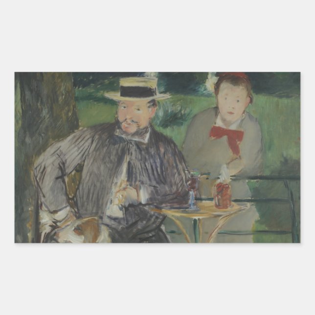Adesivo Retangular Edouard Manet - Retrato de Ernest Hoschedé (Frente)