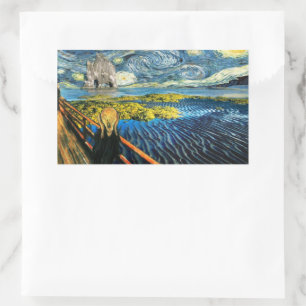 Adesivo Retangular Edvard encontra Vincent