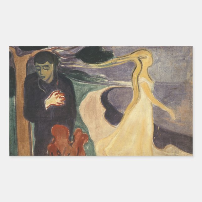 Adesivo Retangular Edvard Munch - Separação (Frente)