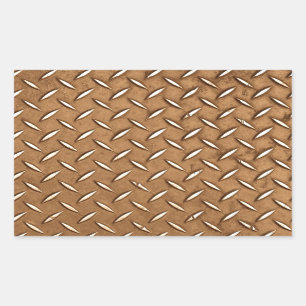 Adesivo Retangular Efeito Metálico de Placa do Velho Chambão